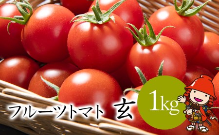 [期間限定]フルーツトマト 玄 1kg×1箱 ミニトマト ぷちとまと プチトマト 大分県中津産 九州野菜