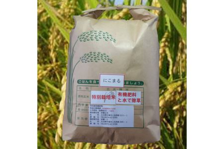 特別栽培米 にこまる 5kg ※玄米をご希望の方は対応します。 宗像農園