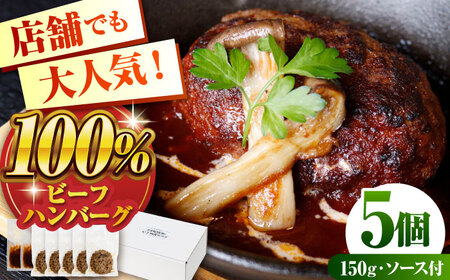 赤身焼肉店Wiz ビーフ100%ハンバーグ 5個 ソース付 日田市 / 株式会社OTOGINO [AREF041]