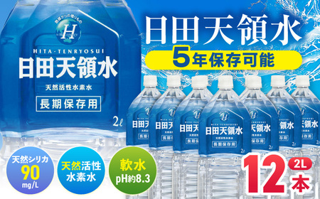 日田天領水 長期保存用 2L×6本×2箱 / 水 水 水 水 水 水 水 水 [AREG032]