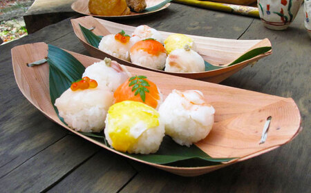 和器ふながた (ふね小×10枚) 日田市 / NPO法人游風 木製 お皿 使い切りタイプ[ARGC002]