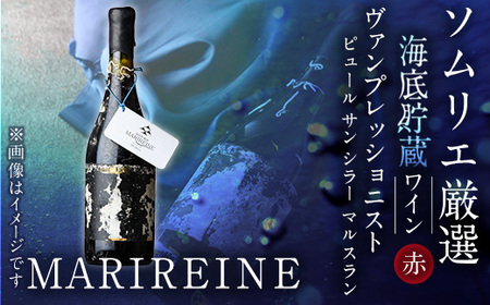 海底貯蔵ワイン 赤 MARIREINE ヴァンプレッショニスト ピュール サン シラー マルスラン 2022(750ml・1本) フランスワイン ワイン 赤ワイン 酒 パーティー 海底酒 熟成 大分県 佐伯市[FP028][フルタ酒店]