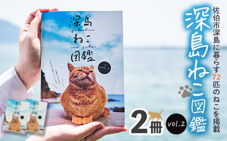 「深島ねこ図鑑」（２冊）　猫たちの表情に癒されます。