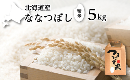 北海道産 ななつぼし 5kg[令和6年産][ 精米 米 白米 ご飯 お米 ごはん 国産 ブランド米 おにぎり ふっくら 常温 送料無料 ]