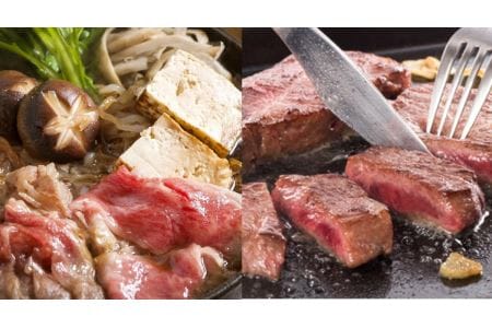 肉質4等級以上!おおいた和牛の黒毛和牛 ロースステーキとスライスセット(計720g)