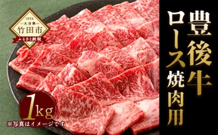数量限定 大分県竹田市産 おおいた和牛 ロース 焼肉用 [1kg]
