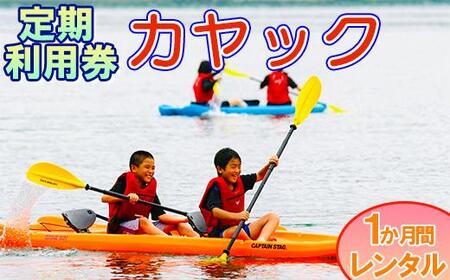 [会員チケット]カヤック 1か月 レンタル 定期利用券 マンスリーパス [マリンショップBUZZ][163-011]