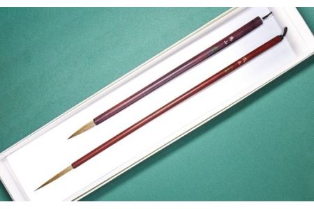 筆工房楽々堂の絵手紙筆　大小2本セットC＜054-016_5＞