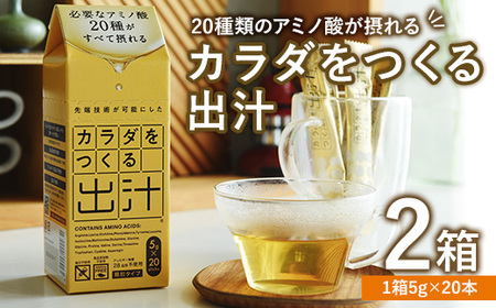 カラダをつくる出汁 (2箱) 出汁 つゆ スティック カツオ イワシ 無臭ニンニク 昆布[116700100][ビーバン]