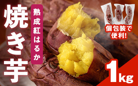 [先行予約受付中!2025年12月上旬から順次発送予定]焼き芋 熟成紅はるか(1kg) 焼き芋 やきいも さつまいも サツマイモ 紅はるか 芋 おやつ 個包装[117300100][やきいもかっちゃん]