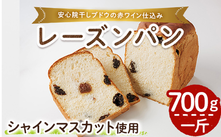 シャインマスカット赤ワイン仕込みパン(一斤・700g) パン 朝ごはん 朝食 おやつ レーズンパン 干しブドウ シャインマスカット[118000200][オーマイパン]