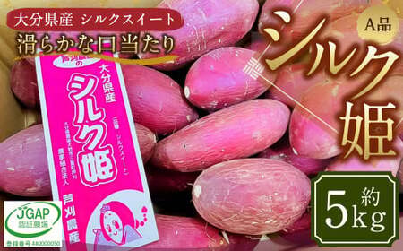 シルク姫 約5kg(A品) さつまいも いも イモ 芋 シルクスイート 国産 常温 大分県 豊後大野市 [2025年9月上旬〜2026年5月下旬発送予定]