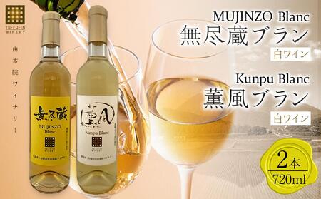 無尽蔵ブラン・薫風ブラン 白ワイン 720ml×各1本 計2本[由布院ワイナリー]