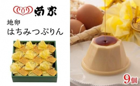 【お菓子の菊家】地卵はちみつぷりん 9個入