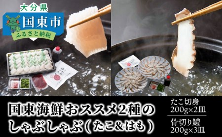 29012B_国東海鮮おススメ2種のしゃぶしゃぶ（たこ＆はも）・通 