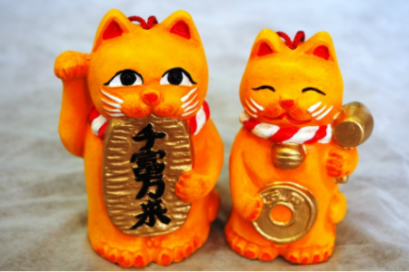 1080R_幸せの黄色い富来猫(マネーき猫)タロー&ジロー