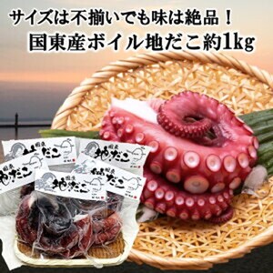 2561R_サイズは不揃いでも味は絶品!国東産ボイルたこ足約1kg