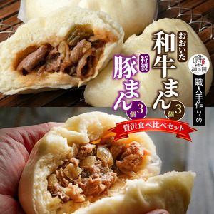 職人手作りの「おおいた和牛まん&特製豚まん 贅沢食べ比べセット」_2563R