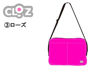 クロッツバッグ 防水素材 カラーズクラッチ ローズ_2664R-3