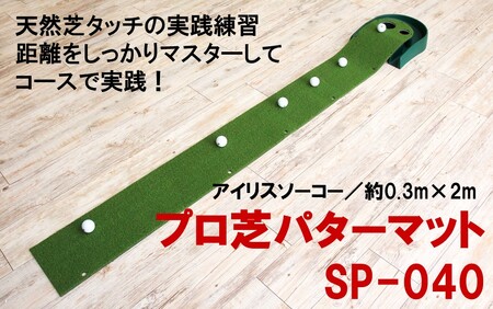 1780R_ゴルフ練習用　アイリスソーコー　プロ芝パターマット　SP-040