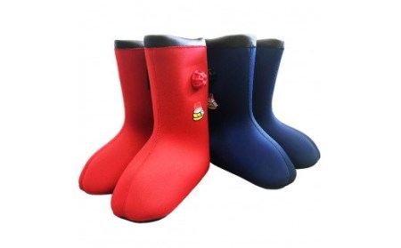 クロッツやわらか湯たんぽ　足湯もできるブーツタイプ(薬用Hot重炭酸湯Classic 45錠入付）ネイビー/Lサイズ_2042R-6