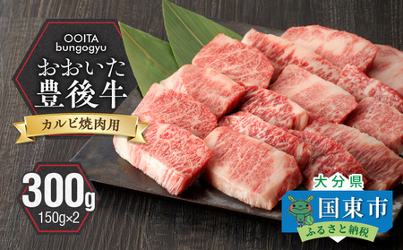 2181R_[黒毛和牛] 豊後牛/カルビ焼肉用 300g(150g×2)