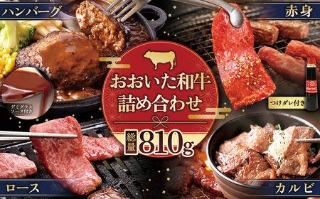 おおいた和牛詰め合わせセット[合計810g]つけダレ付