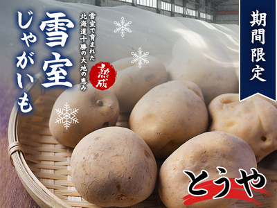 北海道産 熟成じゃがいも とうや 4kg 期間限定 雪室貯蔵 十勝産 ジャガイモ じゃが芋 いも 甘い