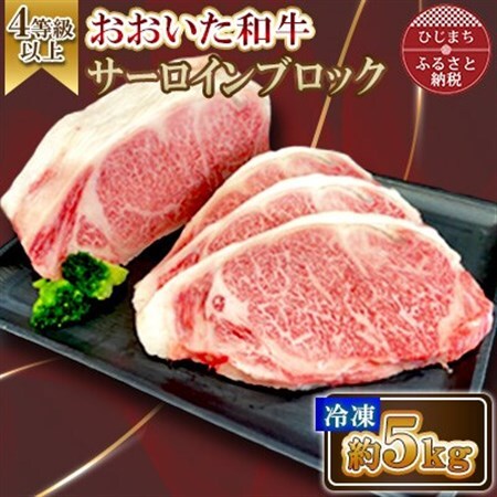 おおいた和牛サーロインブロック 5kg【配送不可地域：離島】【1701002】