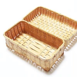 竹細工 四ツ目弁当篭(2416107)_竹細工 日本製 伝統工芸品 竹工芸 弁当箱 ハンドメイド 伝統工芸 竹かご_