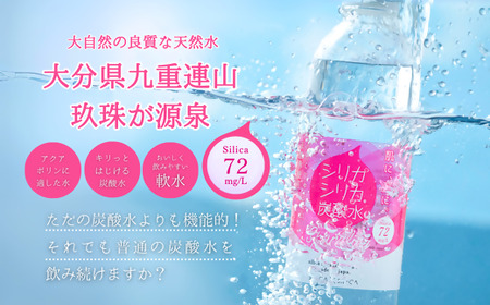 強炭酸水 九州 天然水 シリカ 500ml 24本 飲料水 炭酸水 美容 ミネラル 大分県 玖珠町