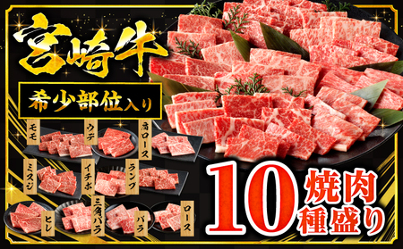 宮崎牛焼肉10種盛り合わせ 宮崎牛 焼肉 牛肉