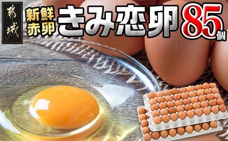 新鮮赤卵「きみ恋卵」85個_AO-2901_(都城市) 赤卵 きみ恋卵 Mサイズ 85個 90個 卵かけご飯 ゆで卵 お菓子作り