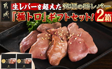 生レバーを超えた究極の鶏レバー『極トロ』ギフトセット!_LG-L101_(都城市) 南九州産 鶏レバー 低温調理 とろっ トロける食感 朝びきレバー タレ付き