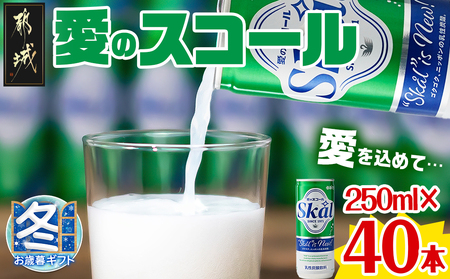 [お歳暮]『愛』を込めて・・・愛のスコール250ml×40本(2ケース)_12-2301-WG_(都城市) 炭酸飲料 スコール 250ml 20本 2ケース