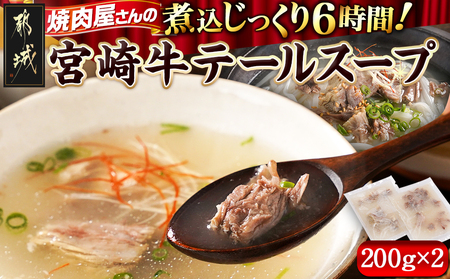 焼肉さこま名物!宮崎牛テールスープ_AA-7706_(都城市) 宮崎牛テールスープ 200g×2パック 焼肉のさこまの人気メニュー 希少 尻尾(テール)