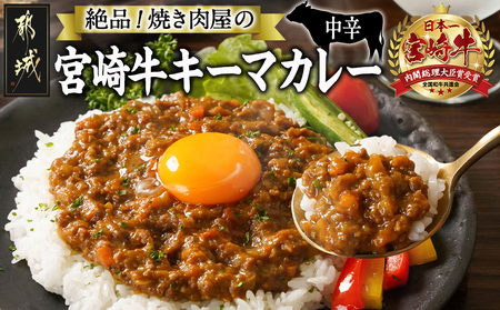 絶品!焼き肉屋の宮崎牛キーマカレー(中辛)_AA-7707_(都城市) 宮崎牛キーマカレー 中辛 200g×2パック 宮崎牛 湯せん