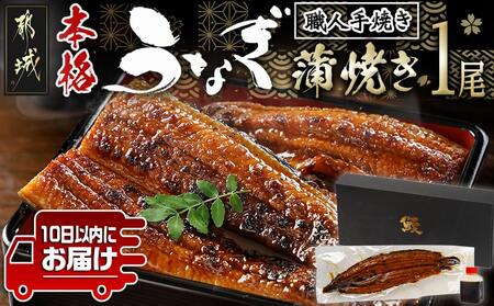 職人手焼きの本格うなぎ蒲焼き1尾≪みやこんじょ特急便≫_LG8-3310-Q_(都城市) 10日以内お届け スピード配送 鰻蒲焼 1尾 (総重量150g以上) タレ付き (30ml×個) 国産うなぎの蒲焼き 特製たれ付き 冷凍 ウナギ かば焼き 