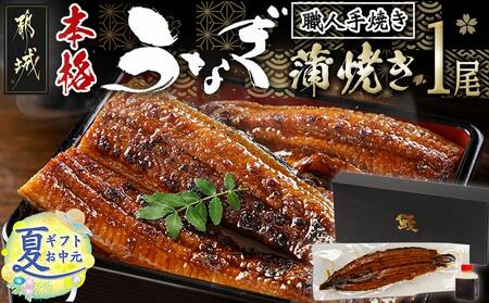 [お中元]職人手焼きの本格うなぎ蒲焼き1尾_LG8-3310-SG_(都城市) 国産 本格 うなぎ 鰻 蒲焼 宮崎 じっくり 特製タレ 香り豊かな ふっくら 香ばしい お中元 夏ギフト