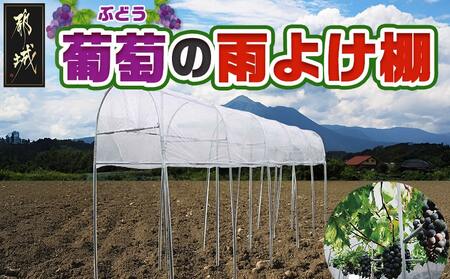 葡萄の雨よけ棚セット_55-J405_(都城市) 葡萄の雨よけ棚セット ぶどう専用雨よけ棚セット 南榮工業 家庭菜園サイズ 簡単組立・設置 農業用ビニール使用 鉄パイプ使用