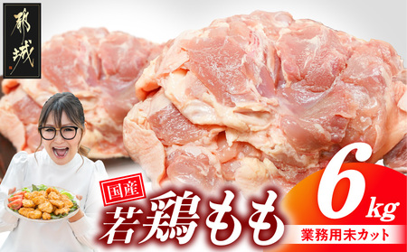 【業務用】国産若鶏もも肉6kg_19-33-004-6kg