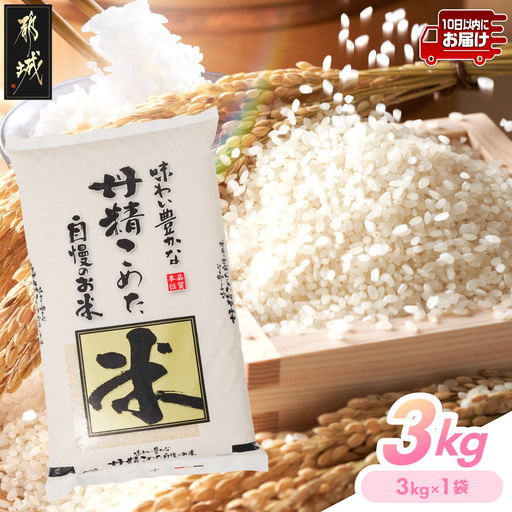 都城産米と国産米ブレンド 3kg≪みやこんじょ特急便≫_LF-33-001-3kg-Q_(都城市) お米 国産ブレンド米 3kg 精米