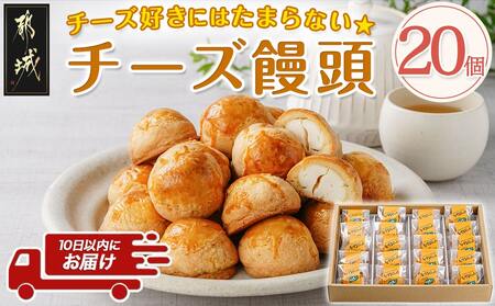 チーズ好きにはたまらない☆チーズ饅頭20個≪みやこんじょ特急便≫_14-C202-Q_(都城市) チーズ饅頭 20個 ティータイム しっとり