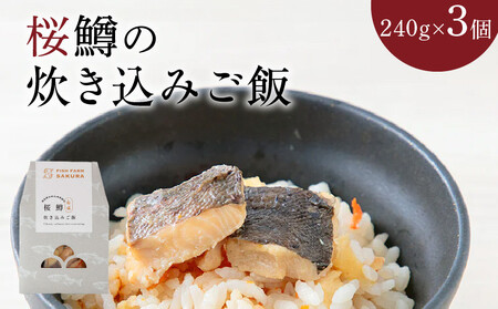 桜鱒の炊き込みご飯 3個セット N0116-A3315