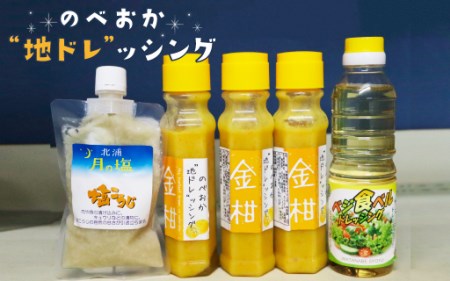 のべおか"地ドレ"ッシング金柑と塩こうじセット
