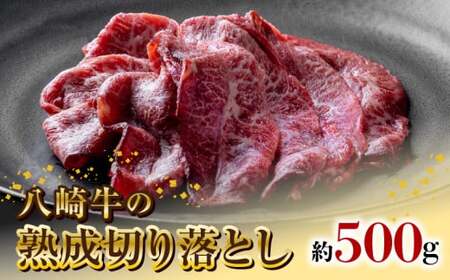 八崎牛の熟成の切り落とし 約500g N0105-