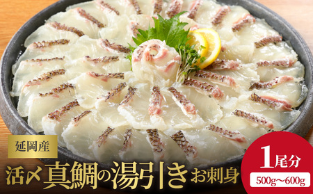 鮮度抜群！延岡産活〆真鯛の湯引きお刺身　A203   請関水産