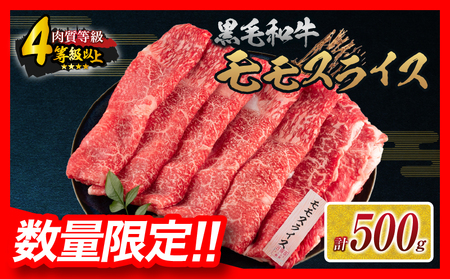 [令和7年6月配送]数量限定 黒毛和牛 モモスライス 計500g 牛肉 赤身 国産 すき焼き しゃぶしゃぶ 牛丼 焼肉 BBQ バーベキュー 鉄板焼き 人気 おすすめ 高級 ギフト プレゼント 贈り物 贈答 お祝い ミヤチク 選べる 宮崎県 日南市 送料無料_BC117-25-06