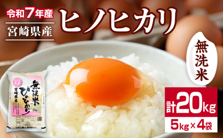 無洗米 令和7年産 ヒノヒカリ 計20kg 期間限定 宮崎県産 お米 ご飯 ライス 国産 人気 おすすめ 食品 精米 白米 ひのひかり おにぎり お弁当 炊き込みご飯 雑炊 小分け 時短 BBQ キャンプ ギフト 贈り物 産地直送 宮崎県 日南市 送料無料