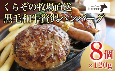 [C170・宮崎県産黒毛和牛100%]黒毛和牛専門店の贅沢ハンバーグ(計8個) ハンバーグ 牛肉 牛肉100% 国産 冷凍 調理済 宮崎 惣菜 小林市 熟成ハンバーグ 黒毛和牛入りハンバーグ 大人気ハンバーグ 高級ハンバーグ
